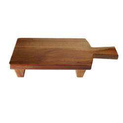 Fa kínáló talpas szögl. 19x41x8cm nyeles