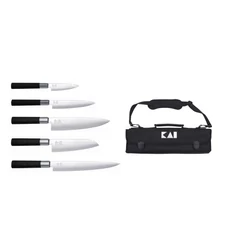 KAI Wasabi Black 5 darabos szakácskés készlet