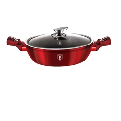 Berlinger Haus BURGUNDY bevonatos MÉLY SERPENYŐ füles 32 cm (szeletsütő) - INDUKCIÓS / BH-1261N / ​