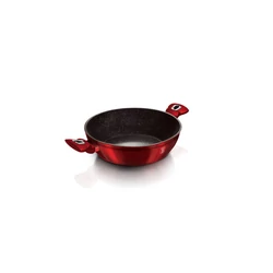 Berlinger Haus BURGUNDY bevonatos SERPENYŐ üvegfedővel 28cm 3,8l