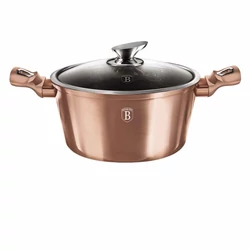 Berlinger Haus ROSE GOLD bevonatos LÁBOS üveg fedővel  30cm 8,0l / BH-6194 /