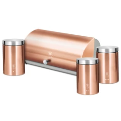 Berlinger Haus ROSE GOLD kenyérdoboz + 3db tároló BH-6730