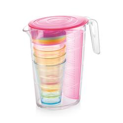 Tescoma myDRINK Kancsó 2.5 l,4 pohár fedéllel, rózsaszín
