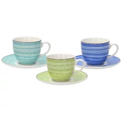 Tognana BAHAMAS Saint Tropez porcelán kávés készlet 22 cl (6 db) 