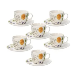 Tognana AUDREY IRIS porcelán teás készlet 20 cl (6 db) 