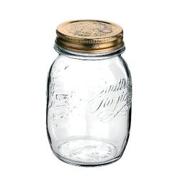 Bormioli Rocco QUATTRO tároló üveg+tető 0,5 l