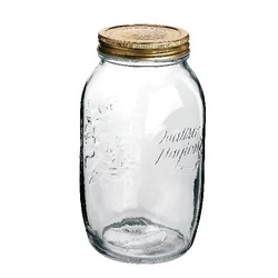 Bormioli Rocco QUATTRO tároló üveg+tető 1,5 l