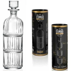 COMBO whisky set (1db üveg 34,5cl + 2 db pohár 36,7 cl) RCR