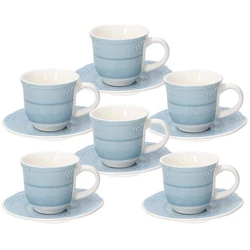 Tognana SHABBY AZZURRO kerámia mokkás készlet 9 cl (6 darab)