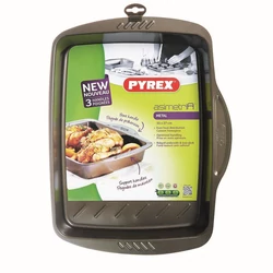 Pyrex ASIMETRIA bevonatos tepsi 35x27x6 cm