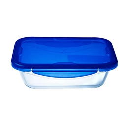 Pyrex COOK&GO tégl. sütőtál+műa.fedő 24x18x6cm 1,7l