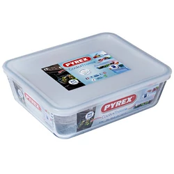 Pyrex COOK&FREEZE tégl. sütőtál+műa.tető 25x19x8 cm 2,6l