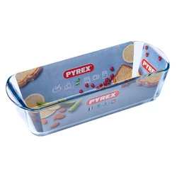PYREX üveg püspökkenyér forma 31x12x8 cm 1,7 liter