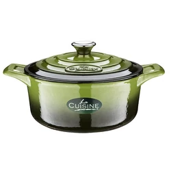 La Cuisine GREEN öntöttvas lábos 26x12cm 4,75l + fedő