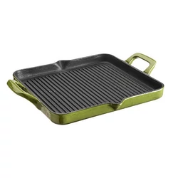 La Cuisine GREEN öntöttvas grillsütő 29 x 26 cm (2 fülű)