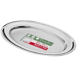 Pintinox rozsdamentes tálca ovál 53x35 cm TENDER