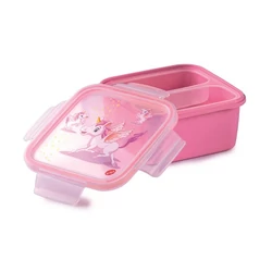 Snips LUNCHBOX LOCK PP UNICORN uzsonnás doboz 15x15x7,5 cm 0,8 liter