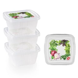 Snips FRESH PP doboz 10x10x5,5 cm 0,25 liter (3db-os)
