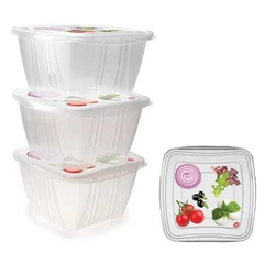 Snips FRESH PP doboz 15x15x8,5 cm 1 liter (3db-os)
