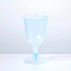 Parti boros pohár 4db, műanyag, 160ml - kék színben