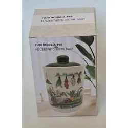 Fűszertartó nagy 0,8 literes zöldség mintás