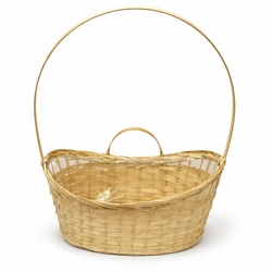 Csemegekosár natur bambusz 