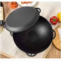 Perfect Home Öntöttvas 3in1 lábas bogrács szeletsütő 37 cm