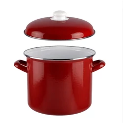 Perfect Home Bordó Zománcozott Fazék fedővel 18x17 cm 4 L