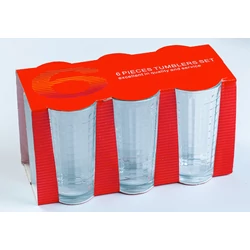 6 db-os üdítős pohár szett (230 ml-es)