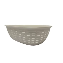 Kenyérkosár rattan hatású műanyag 2 L fehér