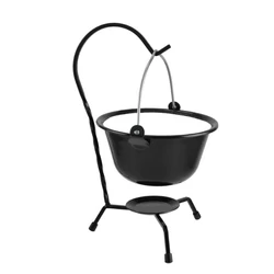 Bogrács tálaló fekete zománcozott 0,8L (állvány nélkül)