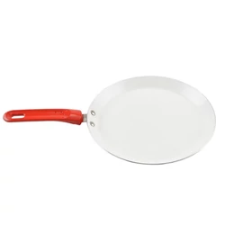 Kerámia bevonatos palacsintasütő 28 cm piros