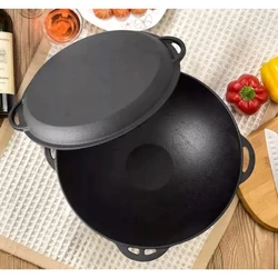 Lábas/bogrács/szeletsütő 3 az 1ben 32 cm öntöttvas Perfect Home