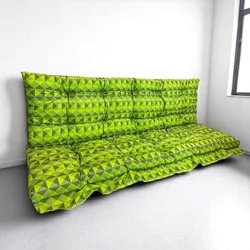 Hintaágy párna 170 cm 2 részes zöld kockás