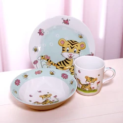 3 db-os gyermek étkészlet (tigrises)