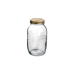 Bormioli Rocco QUATTRO tároló üveg+tető 1,5 l