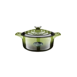 La Cuisine GREEN öntöttvas lábos 26x12cm 4,75l + fedő