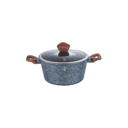 Berlinger Haus FOREST LINE bevonatos LÁBOS üvegfedővel 28 cm 6,1 l (indukciós) / BH-1198 /