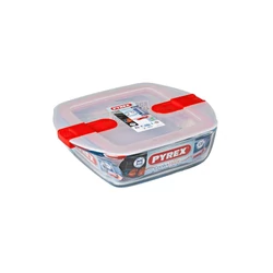 Pyrex COOK&HEAT szögletes sütőtál+műa.tető 20x17x6 cm 1l