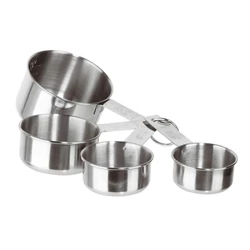 Paderno rozsdamentes mérce 4db  60-80-125-250 ml