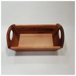 PARAWOOD Fa kenyérkosár szögl.32x18x10 cm /sötétbarna/