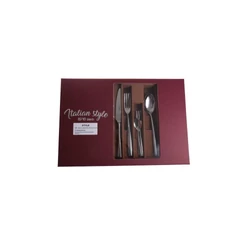Salvinelli STYLE rozsdamentes evőeszköz készlet 30 r. 2,5 mm BORDÓ doboz