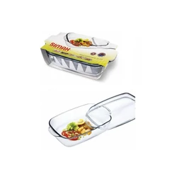 Simax STAR LINEA hőálló sütőtál szögl.tál 3,2+2,3 liter