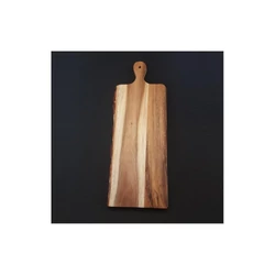 PARAWOOD Fa vágódeszka 17x46x2 cm nyeles csíkos