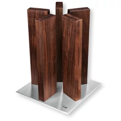 KAI Stonehenge késtartó diófából, rozsdamentes acél talppal (STH-5)