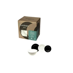 Luminarc PLUMI étkészlet fekete-fehér (19 részes)