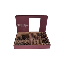 Salvinelli FOREVER rozsdamentes evőeszköz készlet 24r. 4 mm