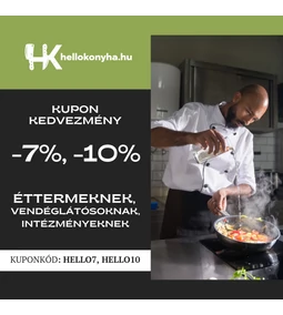 Vendéglátósók figyelem! Különleges kupon akció a hellokonyha.hu webshopban!