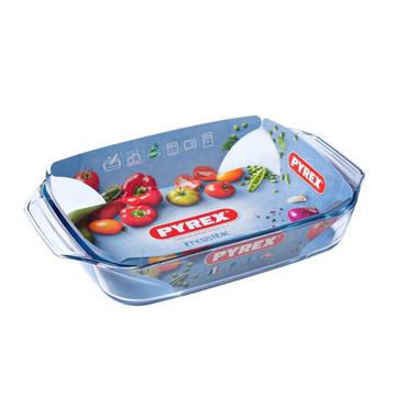 Pyrex IRRES szögl.sütőtál füles 39x28x7cm 4l