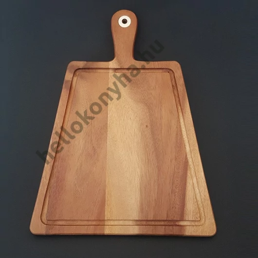 Fa vágódeszka 30x40x1,5 cm trapéz